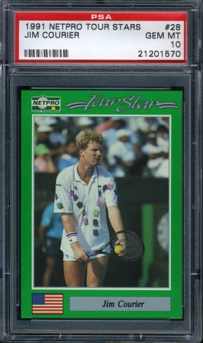 1991 NetPro Tour Stars #028 Jim Courier PSA 10 #21201570