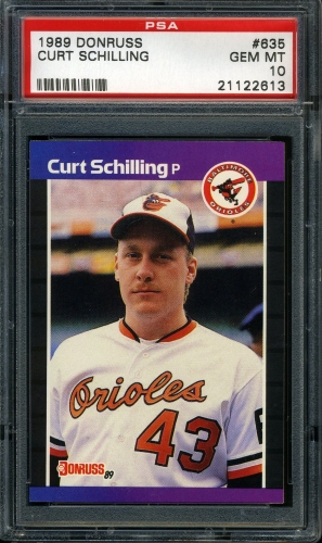 1989 Donruss #635 Curt Schilling PSA 10 #21122613
