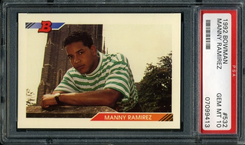 1992 Bowman #532 Manny Ramirez PSA 10 #07099413