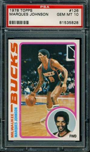 1978 Topps #126 Marques Johnson PSA 10 #81535828