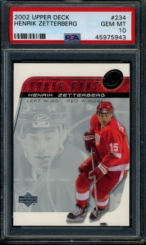 2002 Upper Deck #234 Henrik Zetterberg PSA 10 #45975943