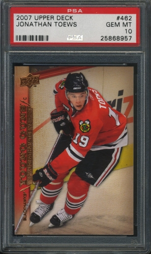 2007 Upper Deck #462 Jonathan Toews PSA 10 #25868957
